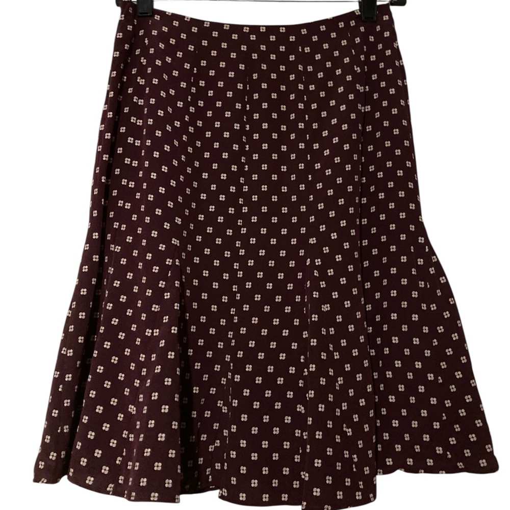GAP Printed 100% Silk Skirt